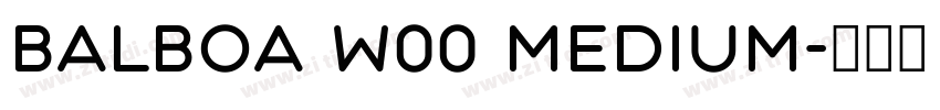 Balboa W00 Medium字体转换